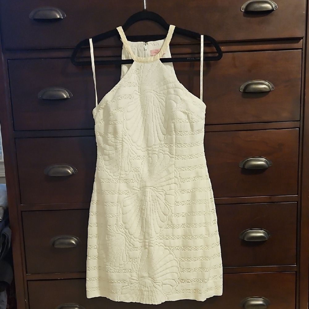 Lilly Pulitzer Soft White Halter Dress